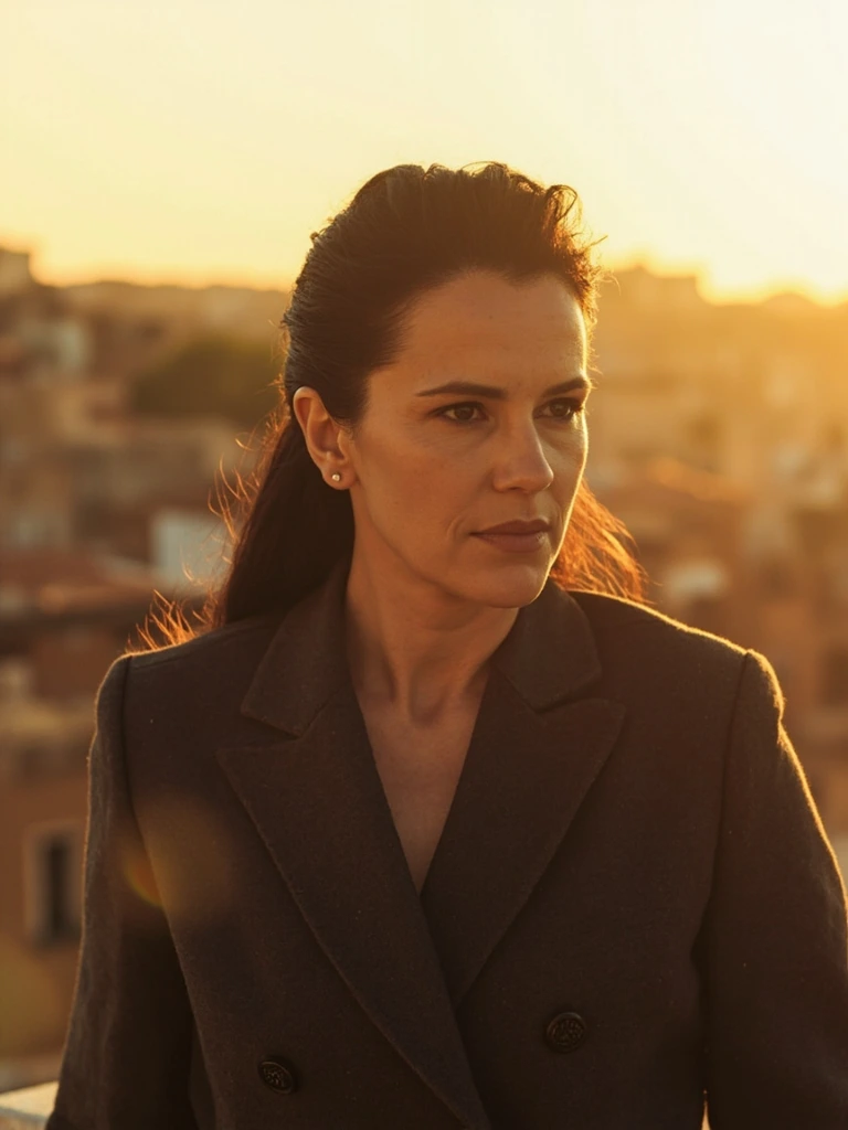 Portrait of co-founder Lucia Marinelli on a Roman rooftop