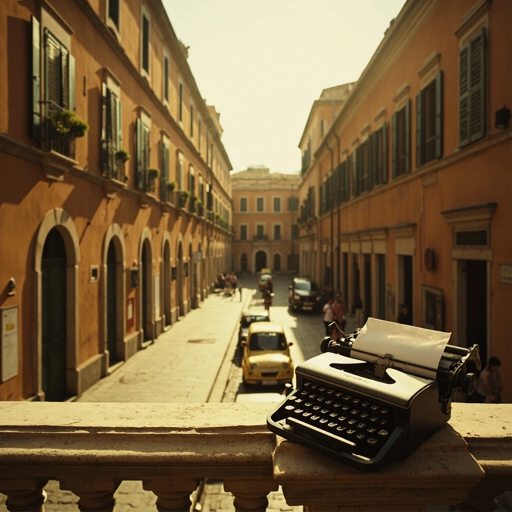 A sunlit Roman palazzo doorway used as one of the central pins for The Talented Mr. Ripley